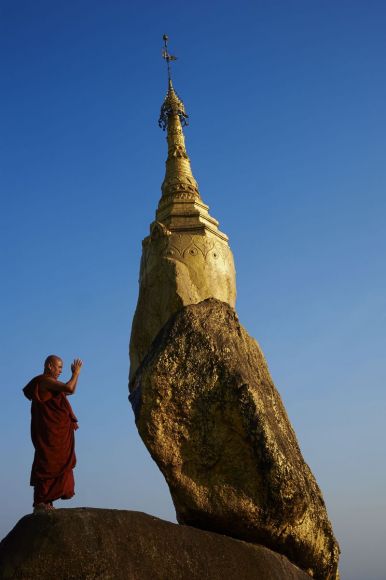 Moine bouddhiste, Etat de Môn, Myanmar