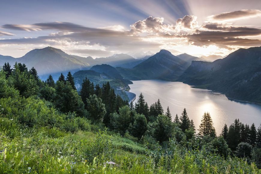 Lac de Roselend, Savoie, France