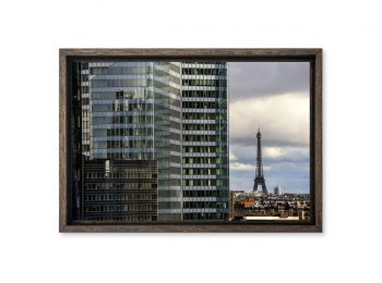 vue de la Tour Eiffel par le quartier de la Défense